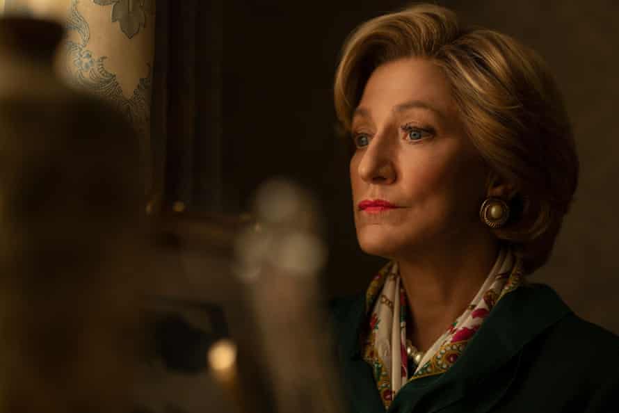 Edie Falco as Hillary Clinton in Impeachment: American Crime Story.