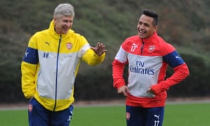 Arsène Wenger and Alexis Sánchez