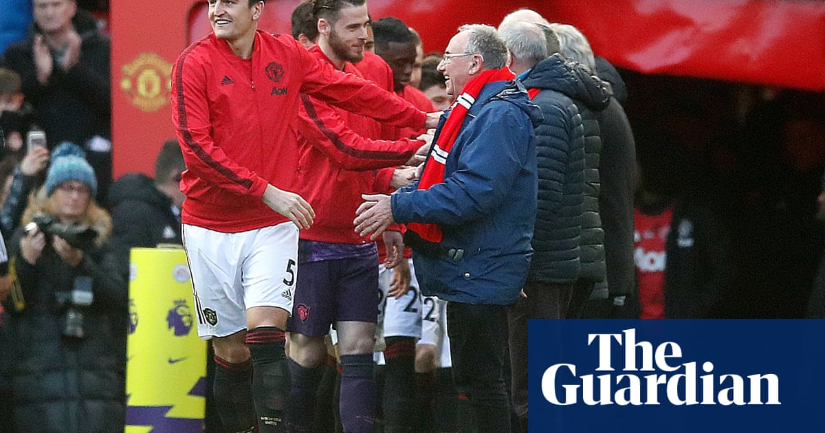 Manchester United swap child mascots for older guests of honour