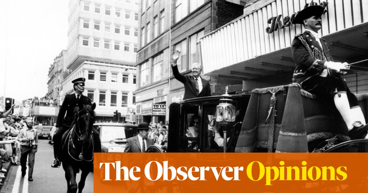 I saw Jimmy Carter sink a bottle of Newcastle Brown Ale and promise to change the world