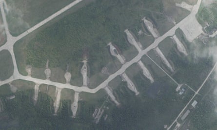 Satellite image of the airbase