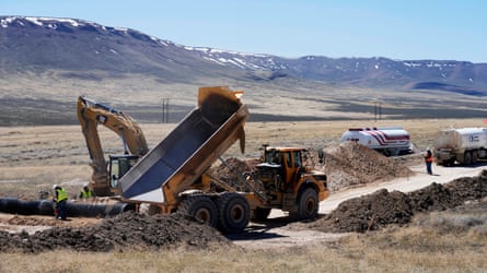 Construction continues at the Lithium Nevada Corp mine site Thacker Pass project.