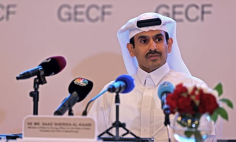 File photo of Qatar’s energy minister and president and CEO of QatarEnergy, Saad Sherida al-Kaabi.