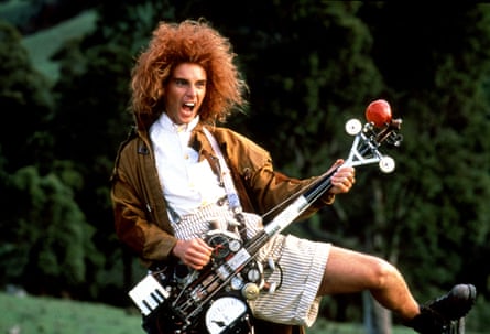 Yahoo Serious as Young Einstein: Tasmanian apple farmer... and creator of rock and roll.