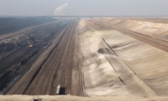 Open-pit coal mining Janschwalde near Cottbus, Lower Lusatia, Brandenburg, Germany