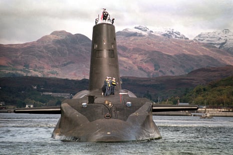 The Royal Navy’s Trident-class nuclear submarine Vanguard