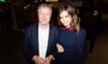 Roman Abramovich and Dasha Zhukova attend the preview of the spring exhibition season at Moscow’s Garage Museum of Contemporary Art in March 2017