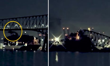 Baltimore Key Bridge collapse: the Dali ship's movements in the lead up to the hit