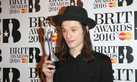 James Bay with his best British male solo artist award