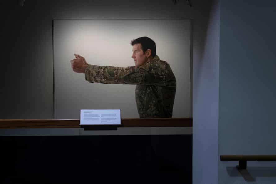 A portrait of Ben Roberts-Smith by Michael Zavros hanging in the Australian War Memorial in 2020