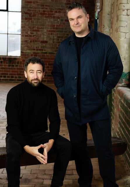 In a country with ceramic walls Adam Patterson sits connected a seat with Declan Lawn lasting beside him, hands successful pockets
