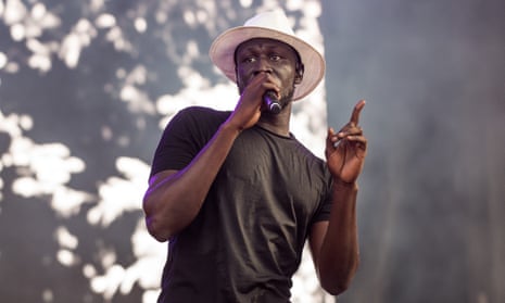 Stormzy performs on stage at the Sziget festival in Budapest earlier this year.