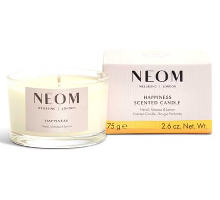 NEOM Wellbeing Happiness Travel Candle 75g