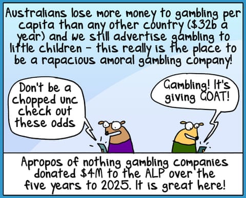 First Dog on the Moon on Gambling Planet, panel 2