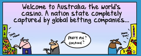 First Dog on the Moon on Gambling Planet, panel 1