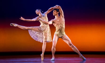 Lauren Cuthbertson and Ryoichi Hirano in Christopher Wheeldon’s Within the Golden Hour.