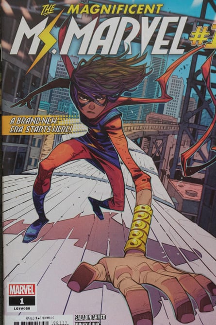 In love with her best friend … Ms Marvel as seen on a comic cover.