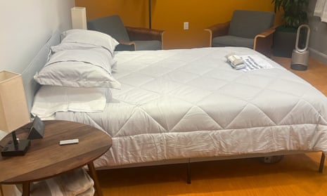 A room allegedly converted to a bedrooms at Twitter’s offices in San Francisco