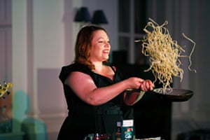 Michelle Pearson performs Comfort Food Cabaret. Australia’s singing cook presents her award-winning musical cooking cabaret.