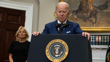 Joe Biden speaks after mass shooting at Texas elementary school – video