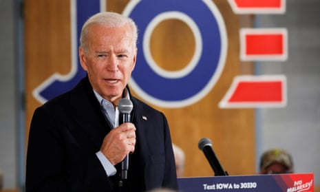 Democratic 2020 U.S. presidential candidate and former U.S. Vice President Joe Biden speaks during a meeting at Chickasaw Event Center in New Hampton, Iowa, U.S., December 5, 2019. REUTERS/Shannon Stapleton