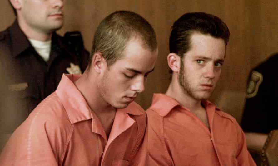 Russell Arthur Henderson, 21, and Aaron McKinney, right, 22, in Albany County Court in Laramie.