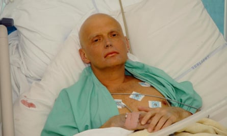 Alexander Litvinenko in hospital bed