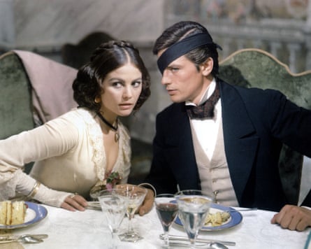 Claudia Cardinale with Alain Delon in The Leopard, 1963, directed by Luchino Visconti.