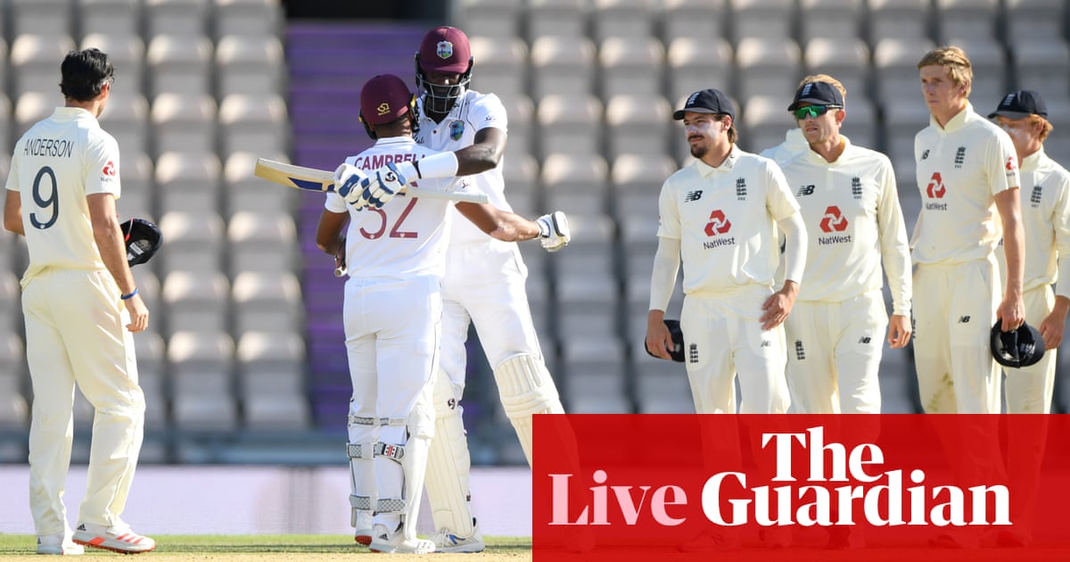 West Indies secure first Test victory over England – live!