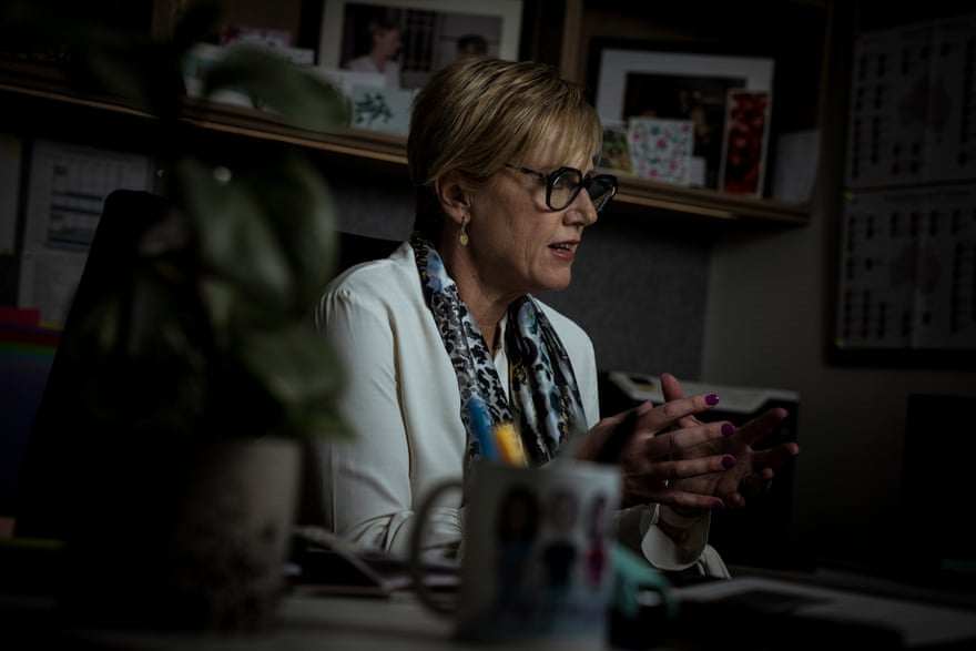 Zoe Daniel sits behind her desk