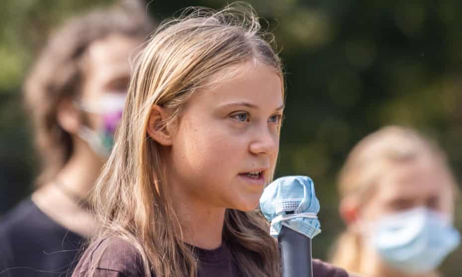 Greta Thunberg accuses world leaders of being in denial over climate crisis  | Climate crisis | The Guardian