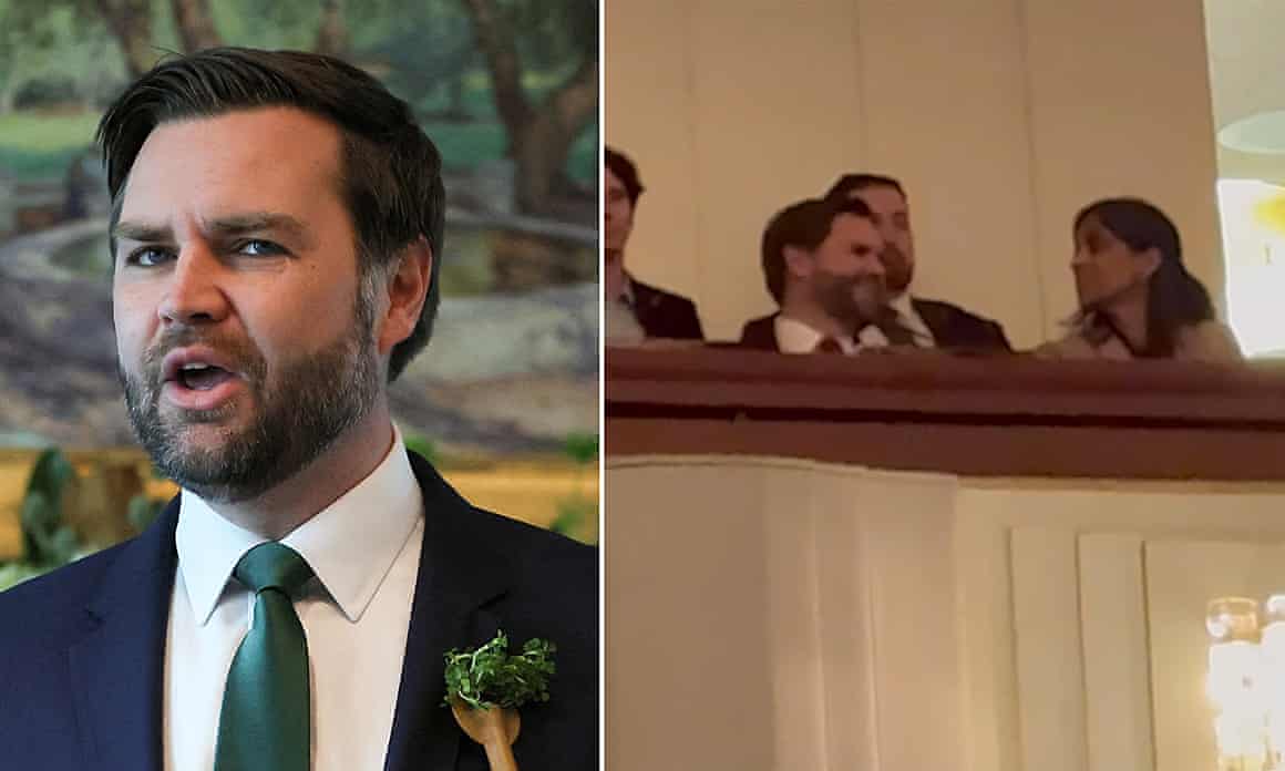 JD Vance seen at the music performance