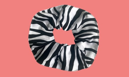 Zebra scrunchie