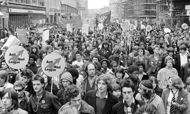 Anti-Nazi League demonstration in the Strand, London in 1978
