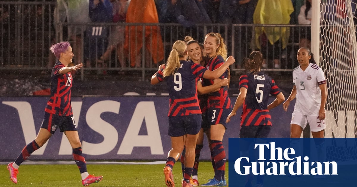Usa Women Thrash Mexico In Downpour As Unbeaten Streak Reaches 43 Games Usa Women S Football Team The Guardian Usa Women Thrash Mexico In Downpour As Unbeaten Streak Reaches 43 Games Usa Women S Football Team The Guardian