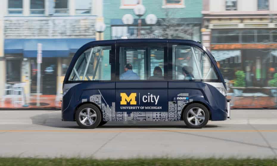 The University of Michigan introduced an on-campus self-driving shuttle system last year.