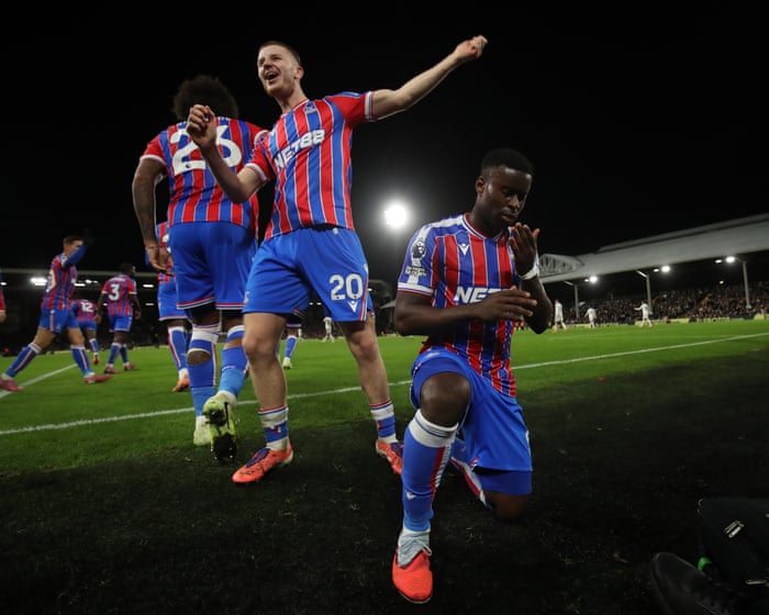 Crystal Palace up to fourth after Marc Guéhi’s late header stuns Fulham