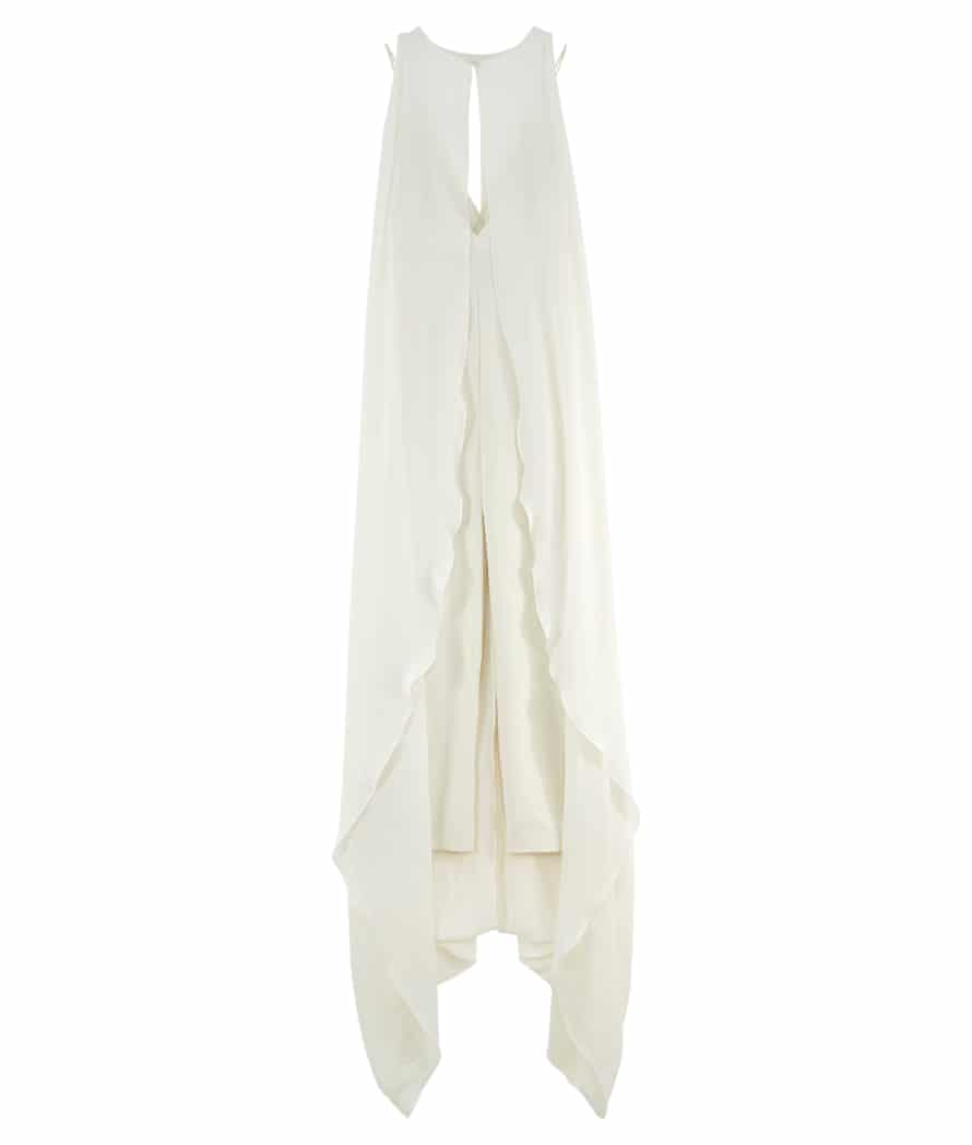 ASOS bridal jumpsuit with cape overlay, £150