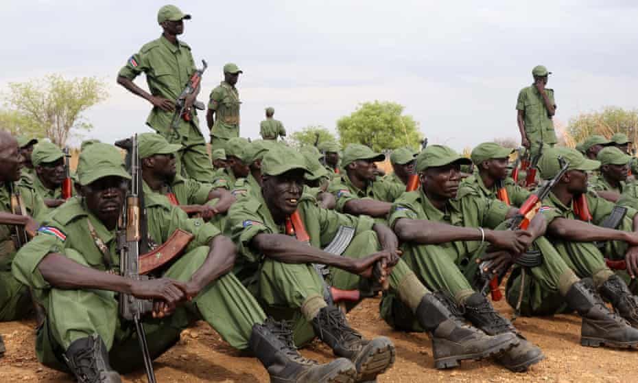 Rebel soldiers in South Sudan’s capital, Juba