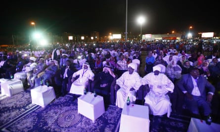 Fans enjoy The Nightingales at a concert in Khartoum in April