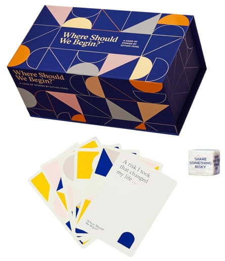 a box and several playing cards