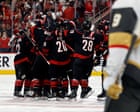 Seth Jarvis scores in overtime to give Carolina 4-3 win over Vegas