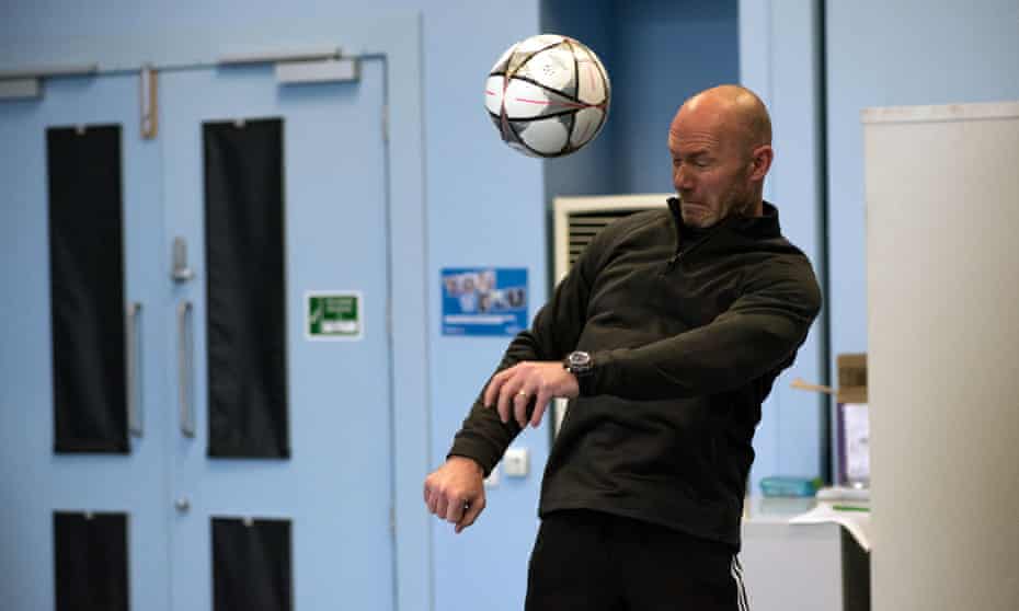 Hard-headed … Shearer puts his bonce and his presenting skills to the test.