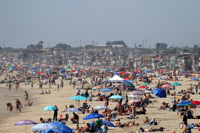 Thousands Of People Pack California Beaches Despite Coronavirus
