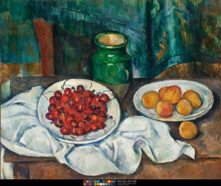Cezanne’s Still Life With Cherries and Peaches (1885-87).