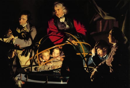 A Philosopher Lecturing on the Orrery, painting by Joseph Wright