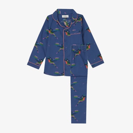 Their Nibs Kids & Tweens Cotton Traditional pyjamas Navy Hummingbird