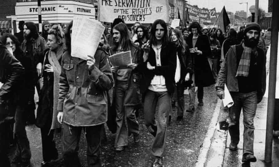 Angry Brigade march in London, 1972.