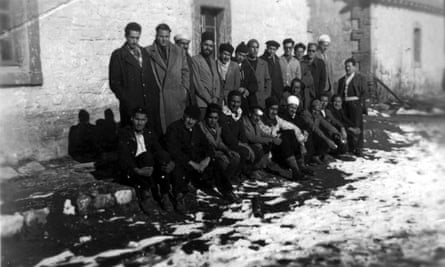 Imprisoned Algerian nationalists Bossuet internment camp Algerian war of independence.