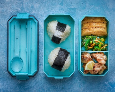 Shuko Oda’s onigiri bento box.